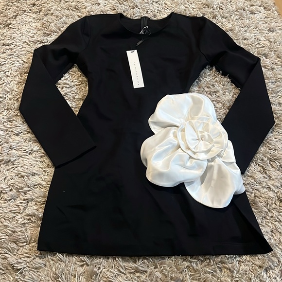 Delfi Chloe Two-Tone Floral Minidress - Picture 6 of 9